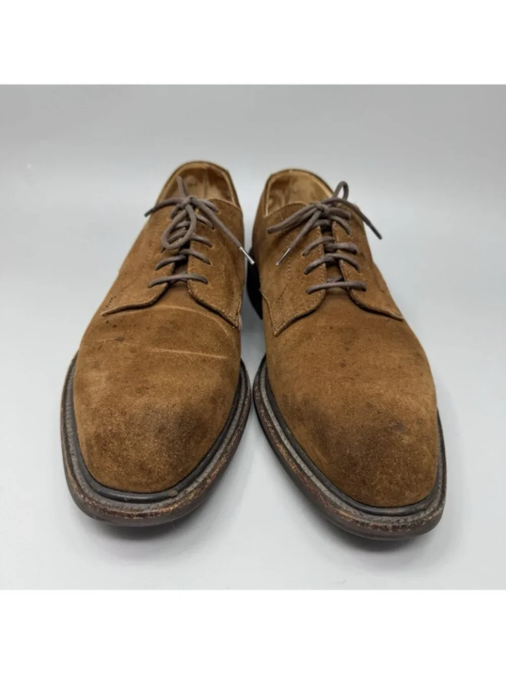 Sid Mashburn Brown Suede Oxford Dress Shoes Made in England Size 10.5 US
